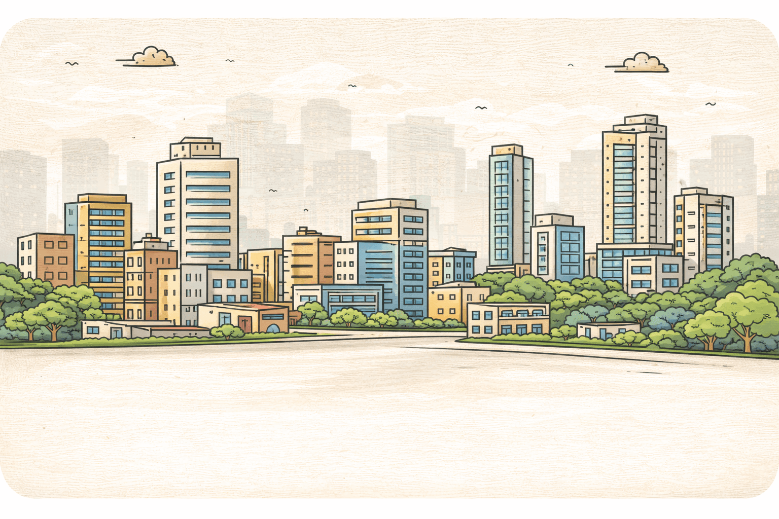 Old Gurgaon illustration