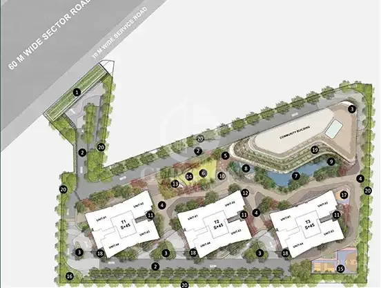 Experion The Trillion Site Plan