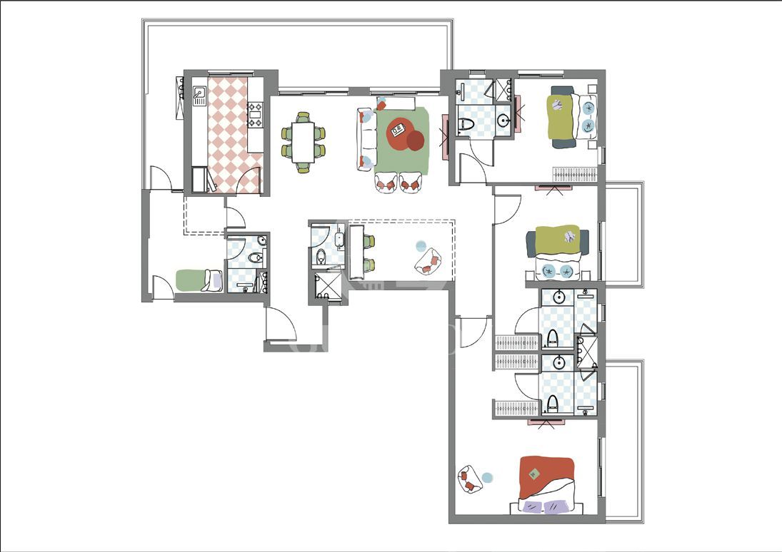 3BHK Floor Plan 1 3BHK Floor Plan 1